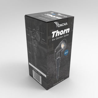 Vencha Lighting Thorn 6w Garden Spike 3CCT