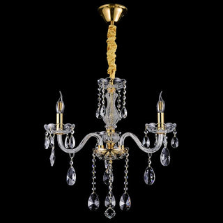 Vencha Lighting Bromley Crystal Chandelier 3 Light