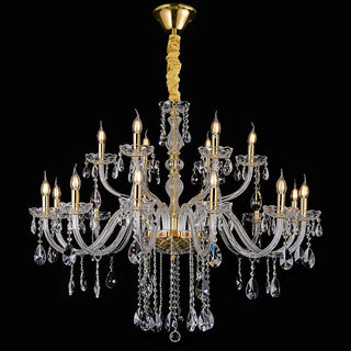 Vencha Lighting Bromley Crystal Chandelier 12 6 Light
