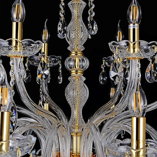 Vencha Lighting Bromley Crystal Chandelier 12 6 Light