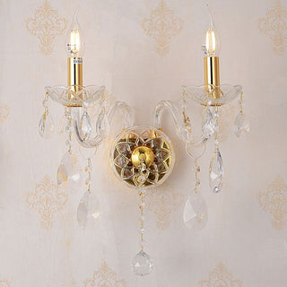 Vencha Lighting Bromley Crystal Wall Light 2 Light