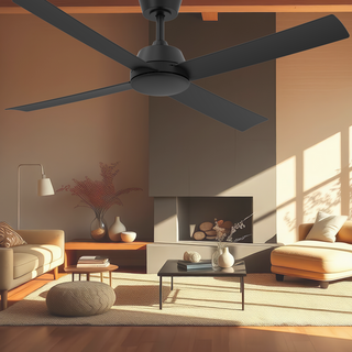 Vencha Lighting Bronco 52 DC Ceiling Fan Black
