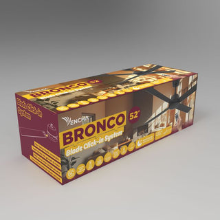Vencha Lighting Bronco 52 DC Ceiling Fan Black