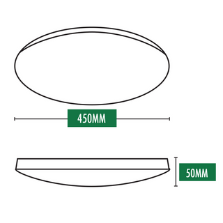 Vencha Lighting Saul 450 Dimmable LED Ceiling Light