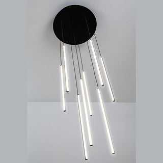 Vencha Lighting Centric 8 Light Drop Black 3 CCT