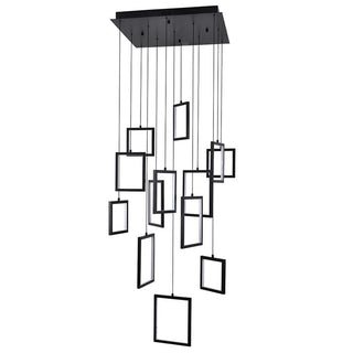 Vencha Lighting Dahli 13 Light Pendant Black 5K