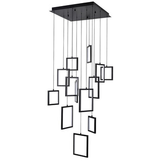 Vencha Lighting Dahli 13 Light Pendant Black 5K