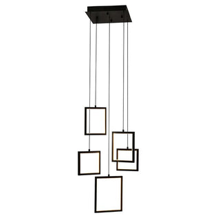 Vencha Lighting Dahli 5 Light LED Pendant Black 3K