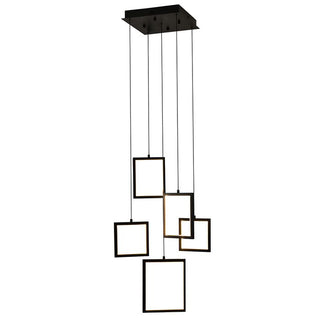 Vencha Lighting Dahli 5 Light LED Pendant Black 3K
