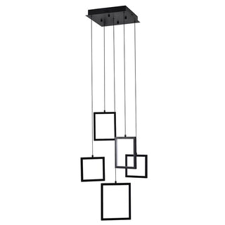Vencha Lighting Dahli 5 Light LED Pendant Black 5K