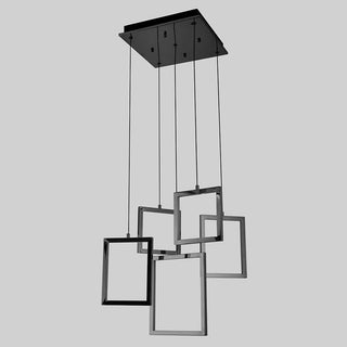 Vencha Lighting Dahli 5 Light LED Pendant Black 5K