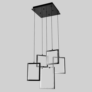 Vencha Lighting Dahli 5 Light LED Pendant Black 5K