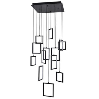 Vencha Lighting Dahli 13 Light Pendant Black 3K