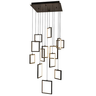 Vencha Lighting Dahli 13 Light Pendant Black 3K