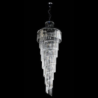 Vencha Lighting Chanel L BK Spiral Chandelier 700x2000
