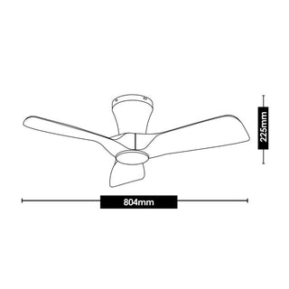 Vencha Lighting Kiwi 32 Ceiling Fan No Light White