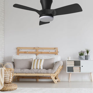 Vencha Lighting Kiwi 32 Ceiling Fan with Light Black
