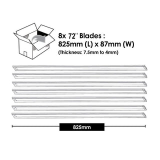 Vencha Lighting Titanic RWS 72" Blade Set Oak