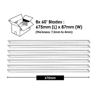 Vencha Lighting Titanic RWS 60" Blade Set Natural