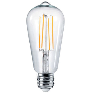Vencha Lighting Pear ST64 8w LED Filament Dim E27 4500K
