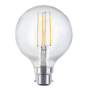 Vencha Lighting G125 8w LED Filament Dim B22 2700K