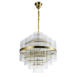 Vencha Lighting Chloe Glass Pendant 600mm GD