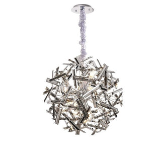 Vencha Lighting Brazza Pendant 650 Black Chrome