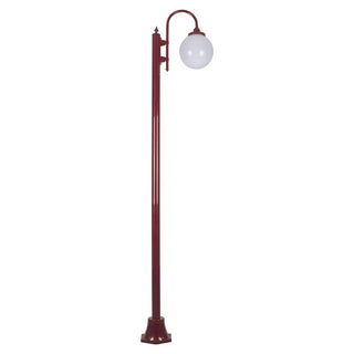 Domus GT-1001 Lisbon Single Sphere Curved Arm Plain Post - Powder Coated Finish E27