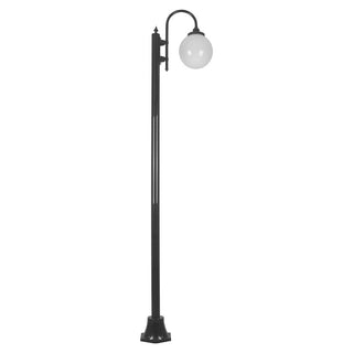 Domus GT-1001 Lisbon Single Sphere Curved Arm Plain Post - Powder Coated Finish E27