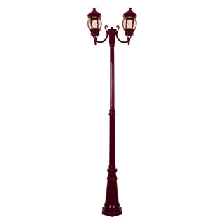 Domus GT 1044 Vienna Twin Head Curved Arms Tall Post - Powder Coated Finish B22