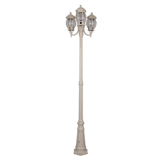 Domus GT 1045 Vienna Three Head Curved Arm Tall Post - Powder Coated Finish B22
