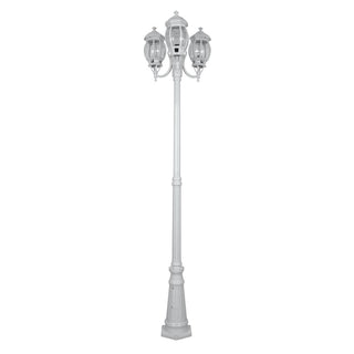 Domus GT 1045 Vienna Three Head Curved Arm Tall Post - Powder Coated Finish B22