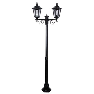 Domus GT 137 Chester Twin Head Medium Post Light - Powder Coated Finish B22