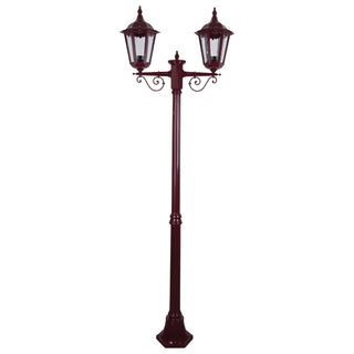 Domus GT 137 Chester Twin Head Medium Post Light - Powder Coated Finish B22