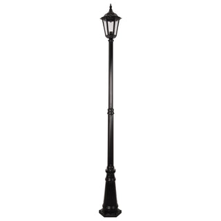Domus GT-138 Chester Single Head Tall Post Light - Powder Coated Finish B22