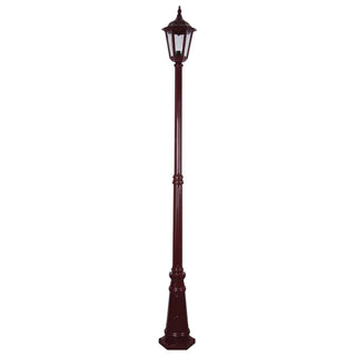 Domus GT-138 Chester Single Head Tall Post Light - Powder Coated Finish B22