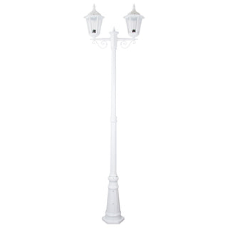 Domus GT 140 Chester Twin Head Tall Post Light - Powder Coated Finish B22