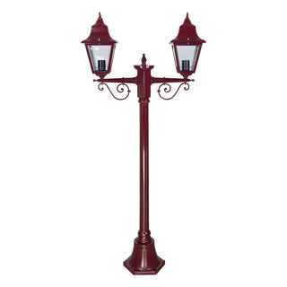 Domus GT 235 Paris Twin Head Short Post Light - Powder Coated Finish B22