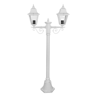 Domus GT 235 Paris Twin Head Short Post Light - Powder Coated Finish B22
