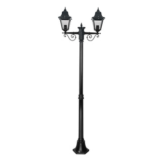 Domus GT 237 Paris Twin Head Medium Post Light - Powder Coated Finish B22