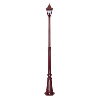 Domus GT-238 Paris Single Head Tall Post Light - Powder Coated Finish B22