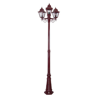 Domus GT 242 Paris Triple Head Tall Post - Powder Coated Finish B22