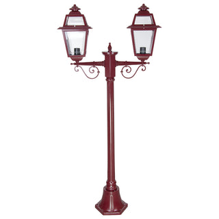Domus GT 275 Avignon Twin Head Short Post Light - Powder Coated Finish B22
