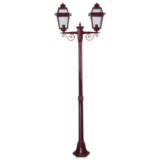 Domus GT 277 Avignon Twin Head Medium Post Light - Powder Coated Finish B22