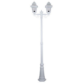 Domus GT 280 Avignon Twin Head Tall Post Light - Powder Coated Finish B22