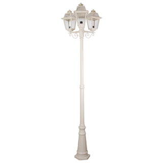 Domus GT 282 Avignon Triple Head Tall Post Light - Powder Coated Finish B22