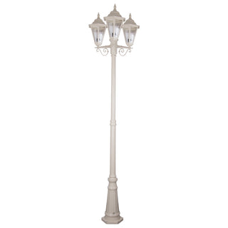 Domus GT 432 Turin Triple Head Tall Post Light - Powder Coated Finish B22