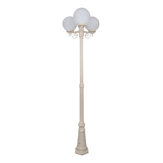 Domus GT 562 Siena Triple 25cm Spheres Tall Post - Powder Coated Finish E27