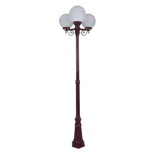 Domus GT 562 Siena Triple 25cm Spheres Tall Post - Powder Coated Finish E27