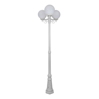 Domus GT 562 Siena Triple 25cm Spheres Tall Post - Powder Coated Finish E27